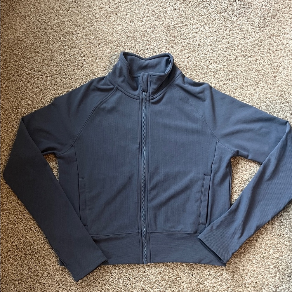 Blue Zip-Up Jacket